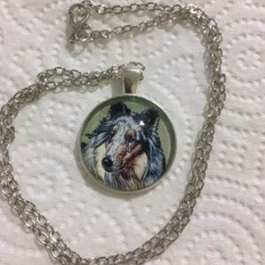 Pretty Collie Necklace, NWOT
